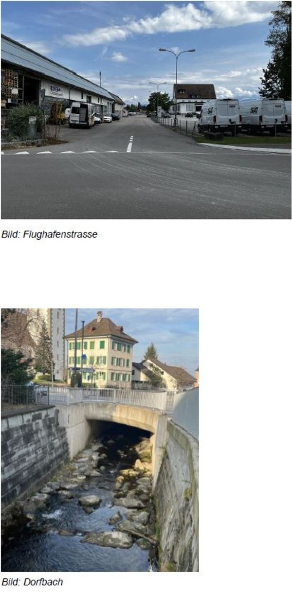 Flughafenstrasse und Dorfbach.JPG